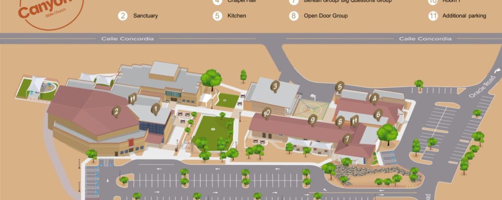 Canyon Del Oro Bible Church 3D Map Final Version